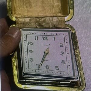 Gold Travel Alarm Clock